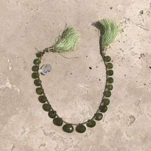 A strand of Green Vesuvianite.
